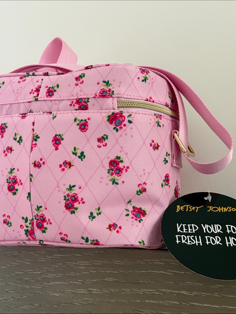 NEW Betsey Johnson Floral insulated Cooler Lunch tote Bag - Picture 10 of 10